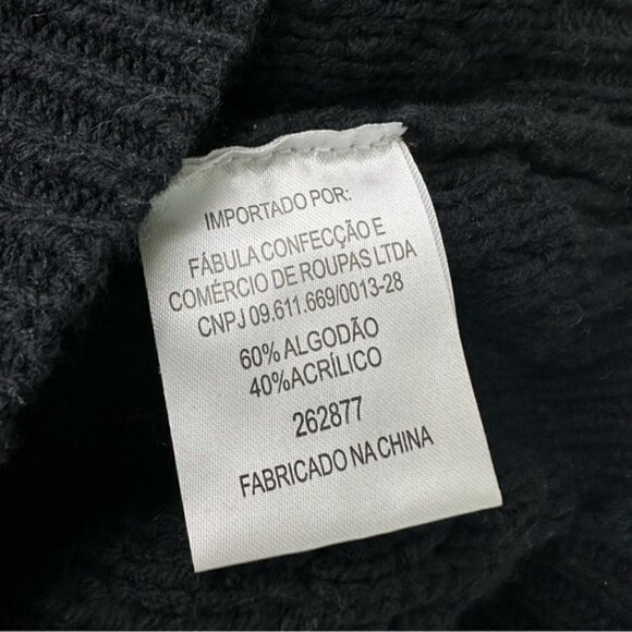 FARM Knit Crochet Cold Shoulder Long Sleeve Sweater Size small/P - Picture 5 of 7